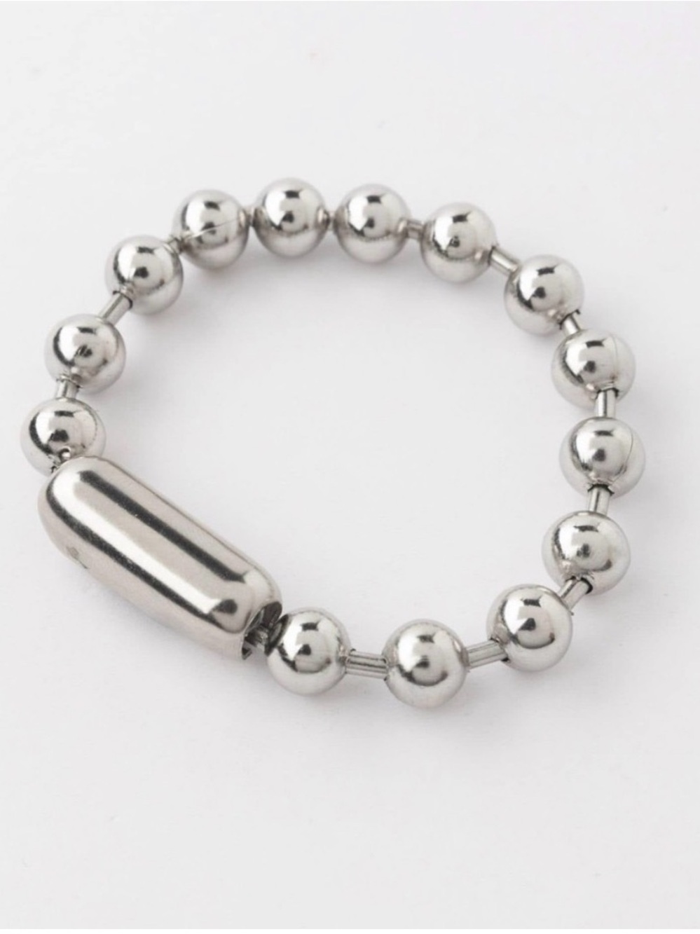 Plunder Design Poppy Bracelet Silver Beaded Bracelet - Chain Link